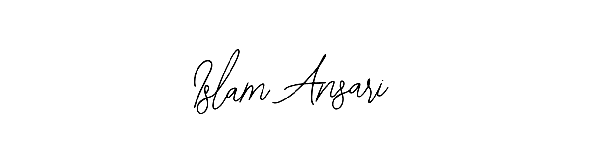 Best and Professional Signature Style for Islam Ansari. Bearetta-2O07w Best Signature Style Collection. Islam Ansari signature style 12 images and pictures png