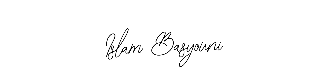 if you are searching for the best signature style for your name Islam Basyouni. so please give up your signature search. here we have designed multiple signature styles  using Bearetta-2O07w. Islam Basyouni signature style 12 images and pictures png