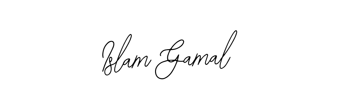 Design your own signature with our free online signature maker. With this signature software, you can create a handwritten (Bearetta-2O07w) signature for name Islam Gamal. Islam Gamal signature style 12 images and pictures png