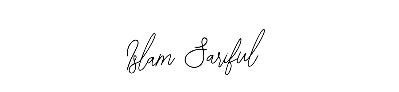 How to make Islam Sariful name signature. Use Bearetta-2O07w style for creating short signs online. This is the latest handwritten sign. Islam Sariful signature style 12 images and pictures png