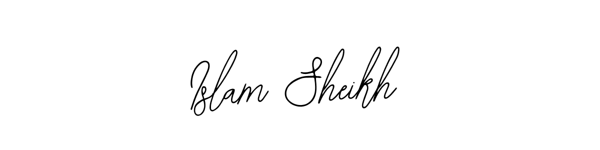 if you are searching for the best signature style for your name Islam Sheikh. so please give up your signature search. here we have designed multiple signature styles  using Bearetta-2O07w. Islam Sheikh signature style 12 images and pictures png