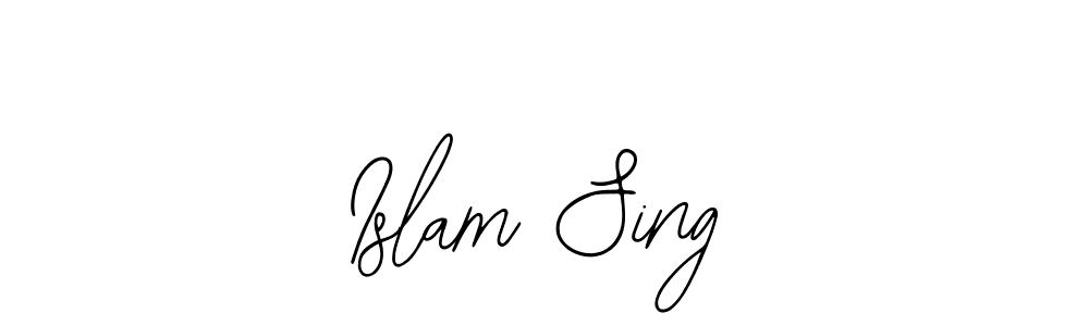 Design your own signature with our free online signature maker. With this signature software, you can create a handwritten (Bearetta-2O07w) signature for name Islam Sing. Islam Sing signature style 12 images and pictures png