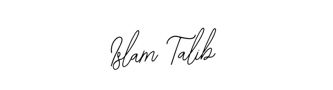 if you are searching for the best signature style for your name Islam Talib. so please give up your signature search. here we have designed multiple signature styles  using Bearetta-2O07w. Islam Talib signature style 12 images and pictures png