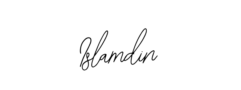 if you are searching for the best signature style for your name Islamdin. so please give up your signature search. here we have designed multiple signature styles  using Bearetta-2O07w. Islamdin signature style 12 images and pictures png