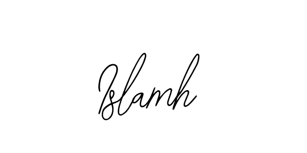 You can use this online signature creator to create a handwritten signature for the name Islamh. This is the best online autograph maker. Islamh signature style 12 images and pictures png