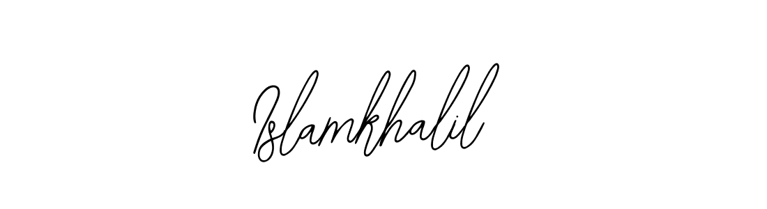 Create a beautiful signature design for name Islamkhalil. With this signature (Bearetta-2O07w) fonts, you can make a handwritten signature for free. Islamkhalil signature style 12 images and pictures png