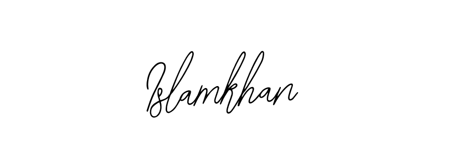 The best way (Bearetta-2O07w) to make a short signature is to pick only two or three words in your name. The name Islamkhan include a total of six letters. For converting this name. Islamkhan signature style 12 images and pictures png