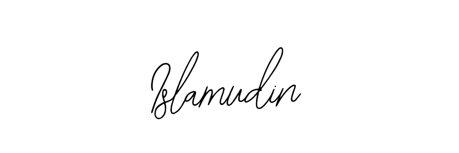 Similarly Bearetta-2O07w is the best handwritten signature design. Signature creator online .You can use it as an online autograph creator for name Islamudin. Islamudin signature style 12 images and pictures png