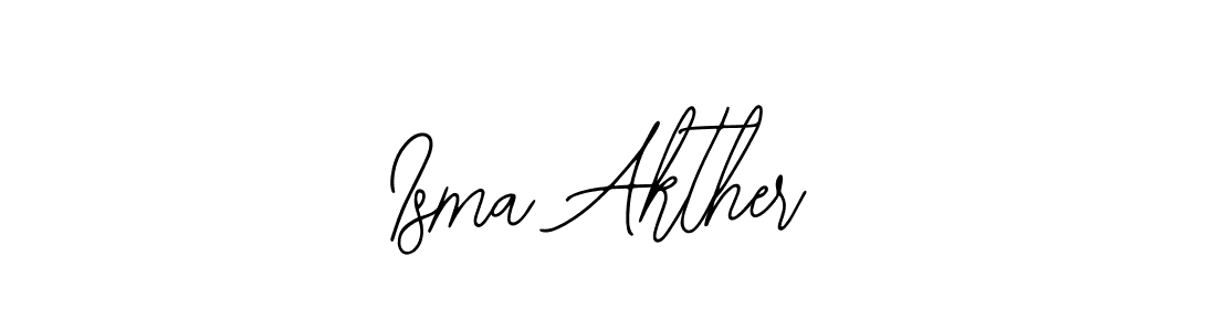 if you are searching for the best signature style for your name Isma Akther. so please give up your signature search. here we have designed multiple signature styles  using Bearetta-2O07w. Isma Akther signature style 12 images and pictures png