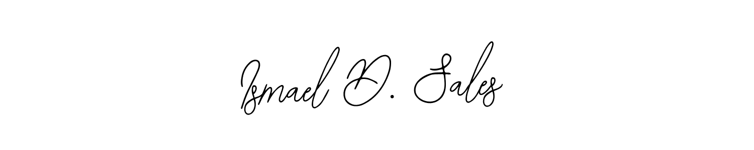 Create a beautiful signature design for name Ismael D. Sales. With this signature (Bearetta-2O07w) fonts, you can make a handwritten signature for free. Ismael D. Sales signature style 12 images and pictures png