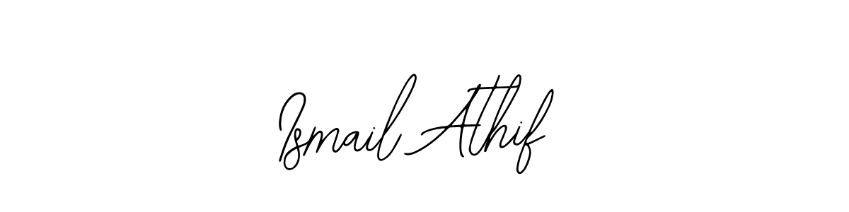 Also You can easily find your signature by using the search form. We will create Ismail Athif name handwritten signature images for you free of cost using Bearetta-2O07w sign style. Ismail Athif signature style 12 images and pictures png