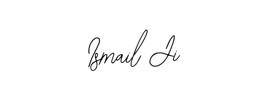 Similarly Bearetta-2O07w is the best handwritten signature design. Signature creator online .You can use it as an online autograph creator for name Ismail Ji. Ismail Ji signature style 12 images and pictures png