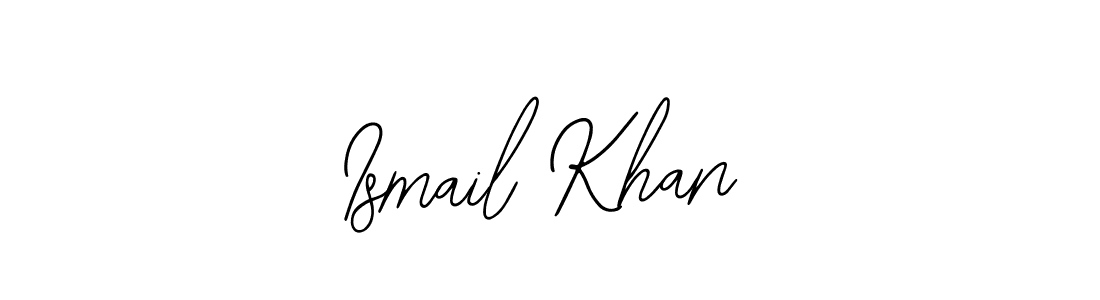 How to make Ismail Khan name signature. Use Bearetta-2O07w style for creating short signs online. This is the latest handwritten sign. Ismail Khan signature style 12 images and pictures png