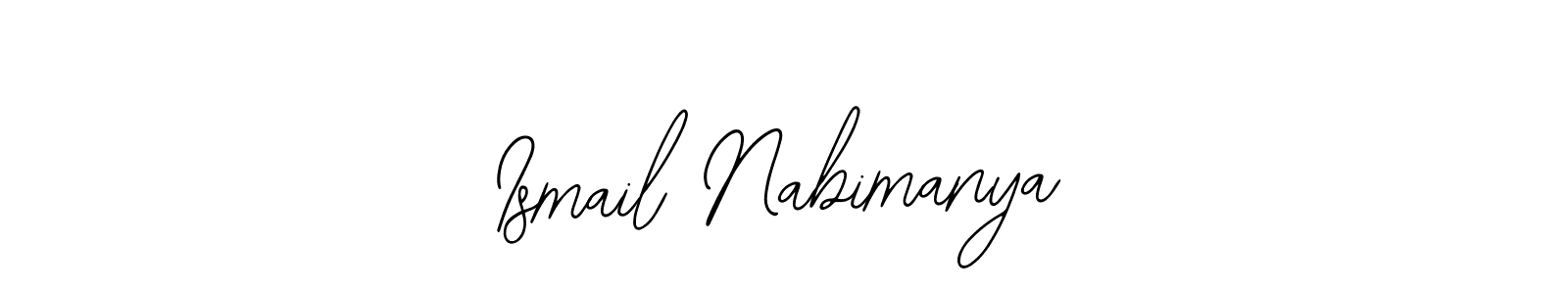 Similarly Bearetta-2O07w is the best handwritten signature design. Signature creator online .You can use it as an online autograph creator for name Ismail Nabimanya. Ismail Nabimanya signature style 12 images and pictures png
