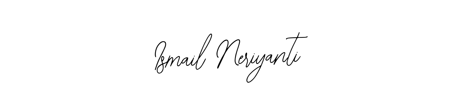 Make a beautiful signature design for name Ismail Neriyanti. Use this online signature maker to create a handwritten signature for free. Ismail Neriyanti signature style 12 images and pictures png