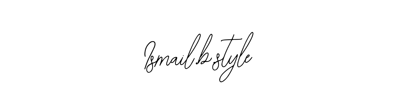 Use a signature maker to create a handwritten signature online. With this signature software, you can design (Bearetta-2O07w) your own signature for name Ismail.b.style. Ismail.b.style signature style 12 images and pictures png