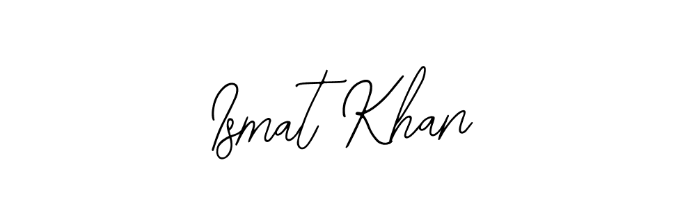 Create a beautiful signature design for name Ismat Khan. With this signature (Bearetta-2O07w) fonts, you can make a handwritten signature for free. Ismat Khan signature style 12 images and pictures png