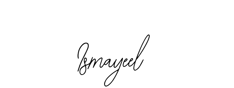 You should practise on your own different ways (Bearetta-2O07w) to write your name (Ismayeel) in signature. don't let someone else do it for you. Ismayeel signature style 12 images and pictures png