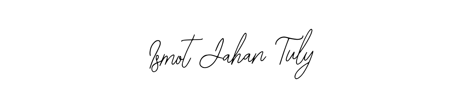 How to Draw Ismot Jahan Tuly signature style? Bearetta-2O07w is a latest design signature styles for name Ismot Jahan Tuly. Ismot Jahan Tuly signature style 12 images and pictures png