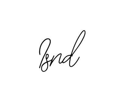 Similarly Bearetta-2O07w is the best handwritten signature design. Signature creator online .You can use it as an online autograph creator for name Isnd. Isnd signature style 12 images and pictures png