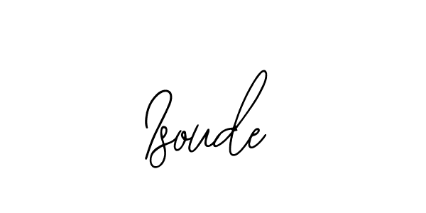 How to make Isoude name signature. Use Bearetta-2O07w style for creating short signs online. This is the latest handwritten sign. Isoude signature style 12 images and pictures png