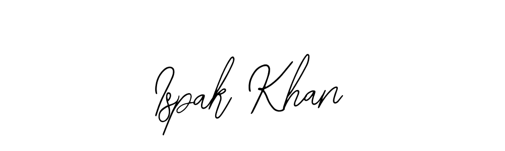 How to Draw Ispak Khan signature style? Bearetta-2O07w is a latest design signature styles for name Ispak Khan. Ispak Khan signature style 12 images and pictures png