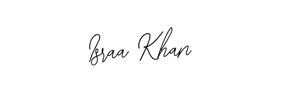 Make a beautiful signature design for name Israa Khan. With this signature (Bearetta-2O07w) style, you can create a handwritten signature for free. Israa Khan signature style 12 images and pictures png