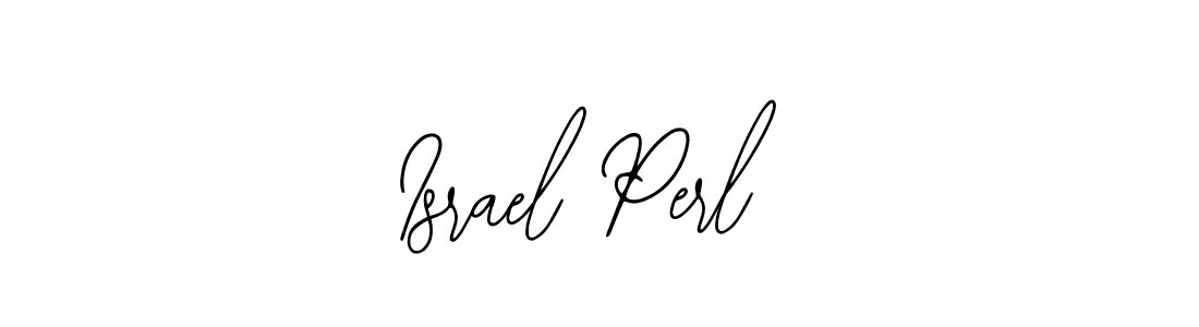 How to make Israel Perl name signature. Use Bearetta-2O07w style for creating short signs online. This is the latest handwritten sign. Israel Perl signature style 12 images and pictures png