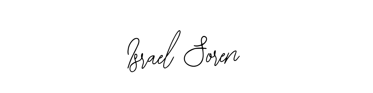 Use a signature maker to create a handwritten signature online. With this signature software, you can design (Bearetta-2O07w) your own signature for name Israel Soren. Israel Soren signature style 12 images and pictures png
