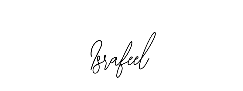 Use a signature maker to create a handwritten signature online. With this signature software, you can design (Bearetta-2O07w) your own signature for name Israfeel. Israfeel signature style 12 images and pictures png