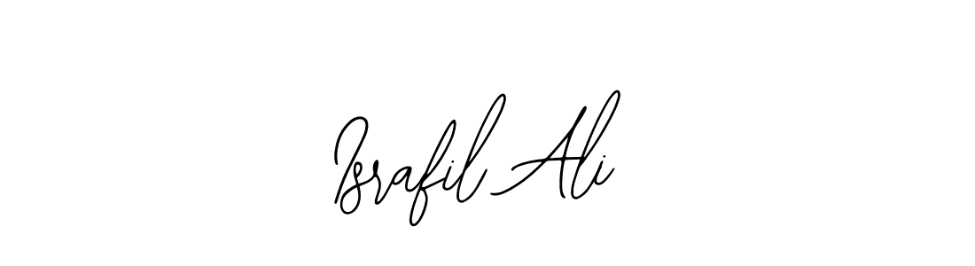 You should practise on your own different ways (Bearetta-2O07w) to write your name (Israfil Ali) in signature. don't let someone else do it for you. Israfil Ali signature style 12 images and pictures png