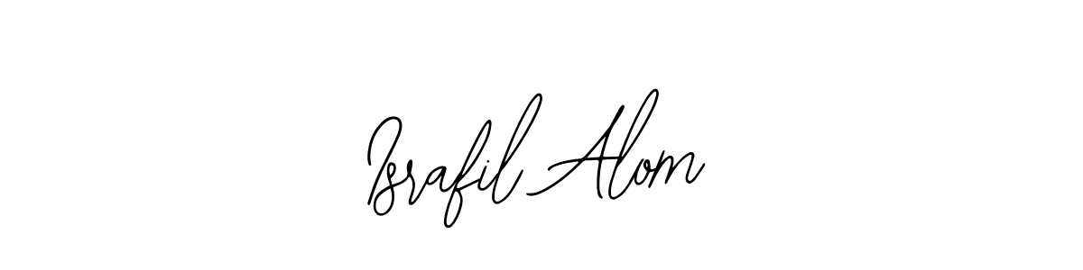 You should practise on your own different ways (Bearetta-2O07w) to write your name (Israfil Alom) in signature. don't let someone else do it for you. Israfil Alom signature style 12 images and pictures png