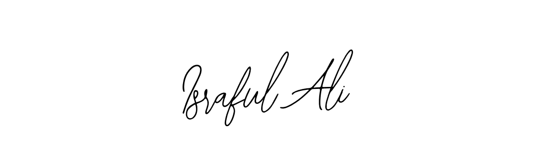 Use a signature maker to create a handwritten signature online. With this signature software, you can design (Bearetta-2O07w) your own signature for name Israful Ali. Israful Ali signature style 12 images and pictures png