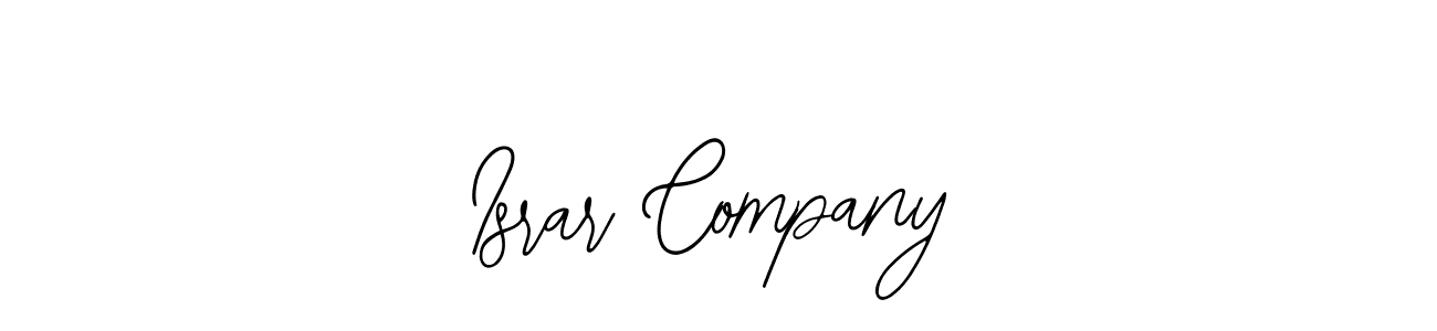 The best way (Bearetta-2O07w) to make a short signature is to pick only two or three words in your name. The name Israr Company include a total of six letters. For converting this name. Israr Company signature style 12 images and pictures png