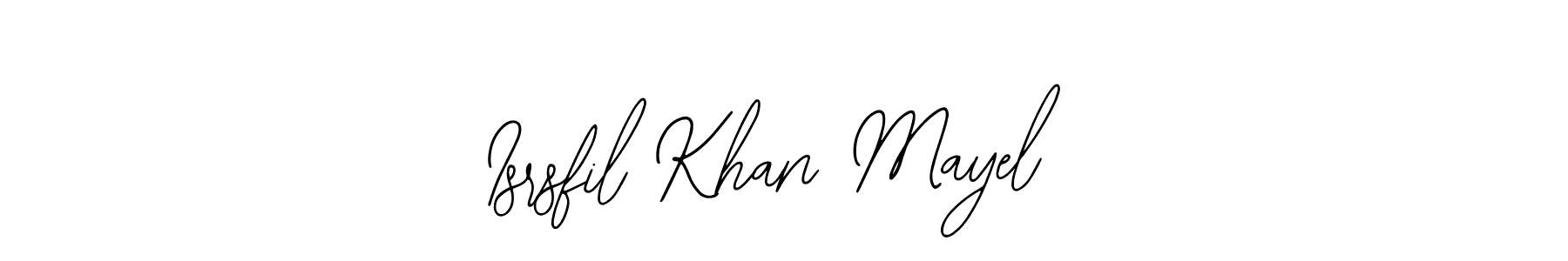 if you are searching for the best signature style for your name Isrsfil Khan Mayel. so please give up your signature search. here we have designed multiple signature styles  using Bearetta-2O07w. Isrsfil Khan Mayel signature style 12 images and pictures png