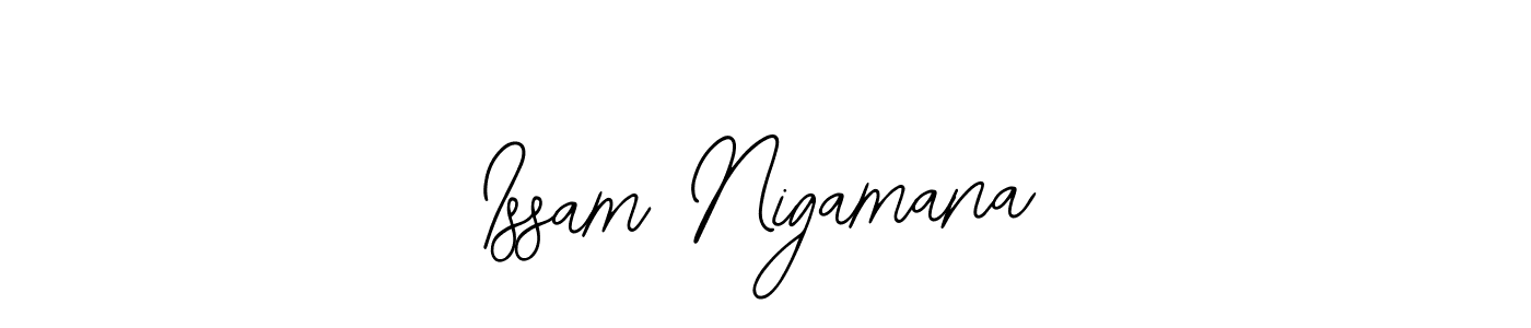 See photos of Issam Nigamana official signature by Spectra . Check more albums & portfolios. Read reviews & check more about Bearetta-2O07w font. Issam Nigamana signature style 12 images and pictures png