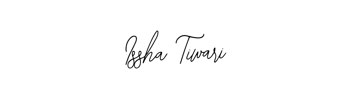 How to make Issha Tiwari name signature. Use Bearetta-2O07w style for creating short signs online. This is the latest handwritten sign. Issha Tiwari signature style 12 images and pictures png