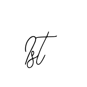 You should practise on your own different ways (Bearetta-2O07w) to write your name (Ist) in signature. don't let someone else do it for you. Ist signature style 12 images and pictures png