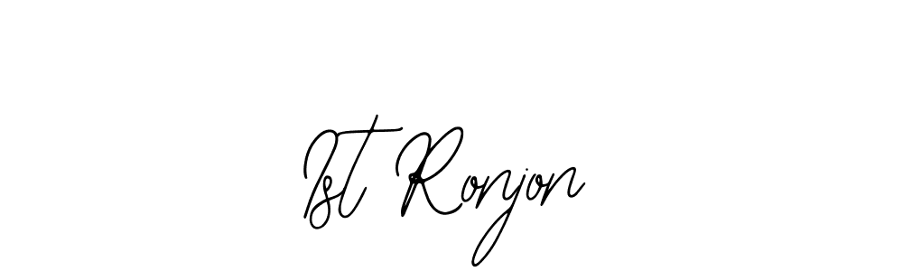 Also we have Ist Ronjon name is the best signature style. Create professional handwritten signature collection using Bearetta-2O07w autograph style. Ist Ronjon signature style 12 images and pictures png