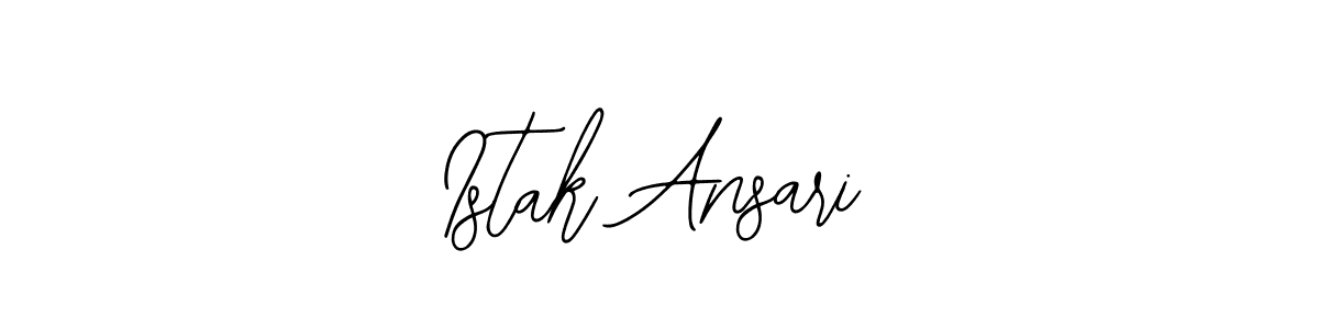 How to Draw Istak Ansari signature style? Bearetta-2O07w is a latest design signature styles for name Istak Ansari. Istak Ansari signature style 12 images and pictures png