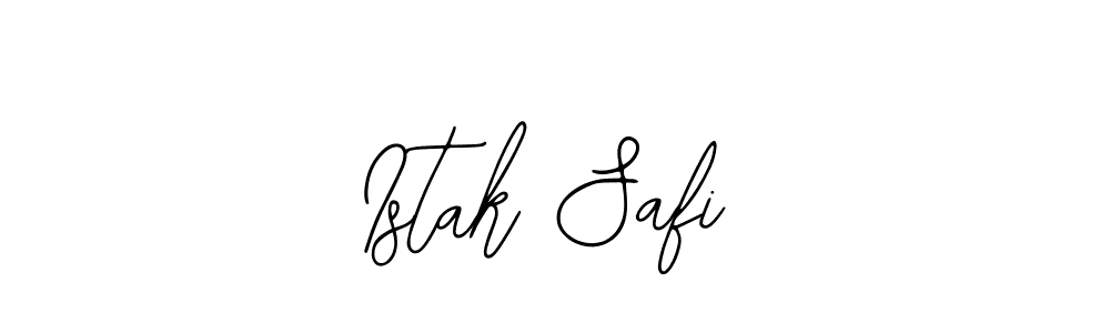 Use a signature maker to create a handwritten signature online. With this signature software, you can design (Bearetta-2O07w) your own signature for name Istak Safi. Istak Safi signature style 12 images and pictures png