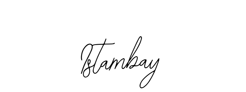 The best way (Bearetta-2O07w) to make a short signature is to pick only two or three words in your name. The name Istambay include a total of six letters. For converting this name. Istambay signature style 12 images and pictures png