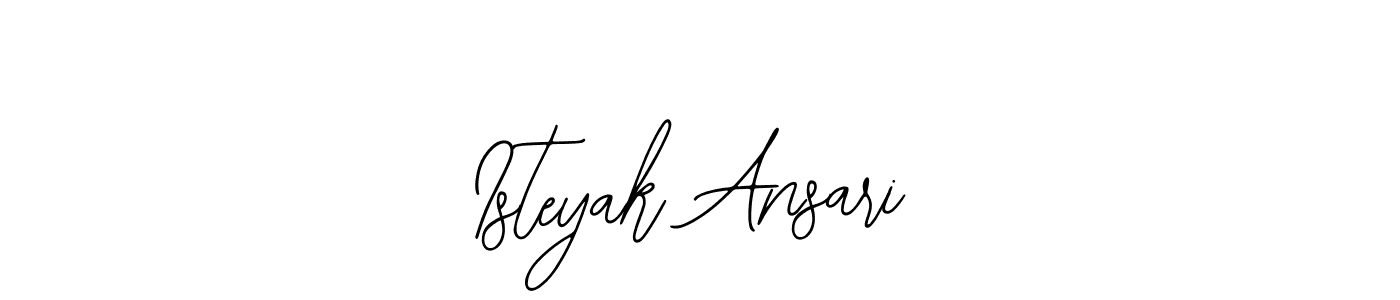 How to make Isteyak Ansari name signature. Use Bearetta-2O07w style for creating short signs online. This is the latest handwritten sign. Isteyak Ansari signature style 12 images and pictures png