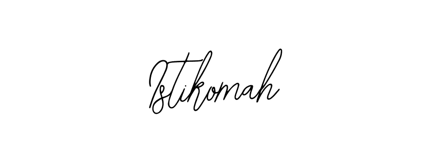 Make a beautiful signature design for name Istikomah. With this signature (Bearetta-2O07w) style, you can create a handwritten signature for free. Istikomah signature style 12 images and pictures png