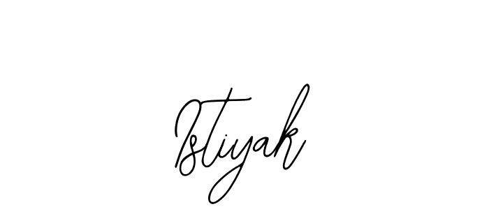 if you are searching for the best signature style for your name Istiyak. so please give up your signature search. here we have designed multiple signature styles  using Bearetta-2O07w. Istiyak signature style 12 images and pictures png