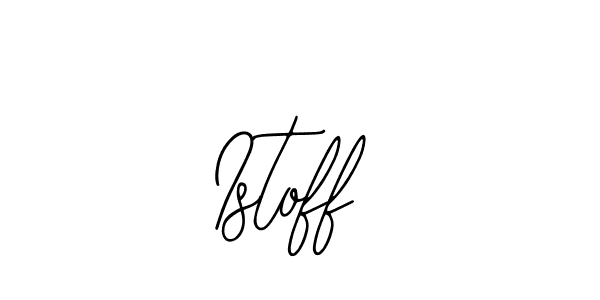 How to make Istoff name signature. Use Bearetta-2O07w style for creating short signs online. This is the latest handwritten sign. Istoff signature style 12 images and pictures png