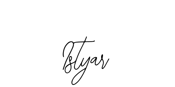 Design your own signature with our free online signature maker. With this signature software, you can create a handwritten (Bearetta-2O07w) signature for name Istyar. Istyar signature style 12 images and pictures png