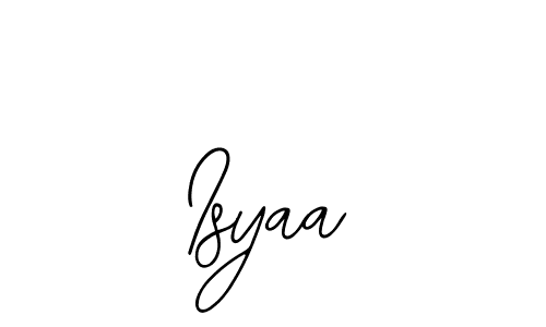 Design your own signature with our free online signature maker. With this signature software, you can create a handwritten (Bearetta-2O07w) signature for name Isyaa. Isyaa signature style 12 images and pictures png