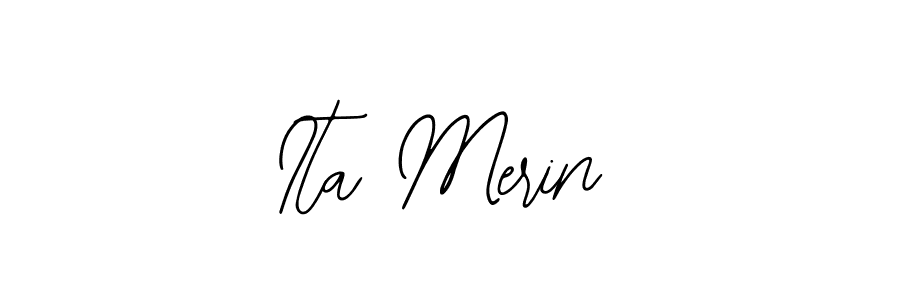 Make a beautiful signature design for name Ita Merin. Use this online signature maker to create a handwritten signature for free. Ita Merin signature style 12 images and pictures png