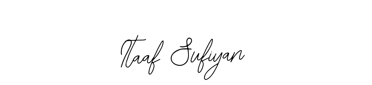 Design your own signature with our free online signature maker. With this signature software, you can create a handwritten (Bearetta-2O07w) signature for name Itaaf Sufiyan. Itaaf Sufiyan signature style 12 images and pictures png